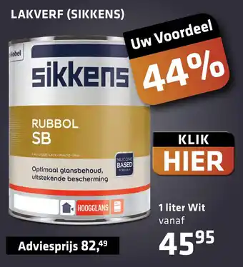 De voordeelmarkt LAKVERF (SIKKENS) aanbieding