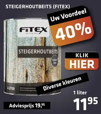 De voordeelmarkt STEIGERHOUTBEITS (FITEX) aanbieding