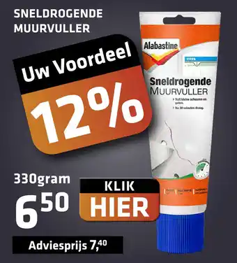 De voordeelmarkt SNELDROGENDE MUURVULLER aanbieding