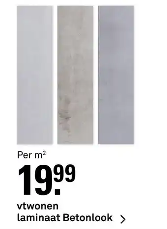 Karwei vtwonen laminaat Betonlook aanbieding