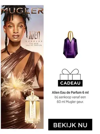 ICI Paris XL Alien Eau de Parfum 6 ml bij aankoop vanaf een 60 ml Mugler geur. aanbieding