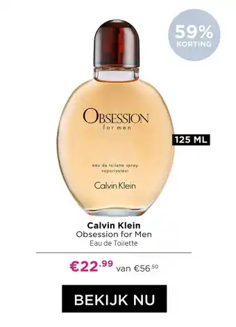 ICI Paris XL Calvin Klein Obsession for Men Eau de Toilette aanbieding