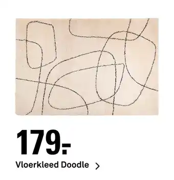 Karwei Vloerkleed Doodle aanbieding