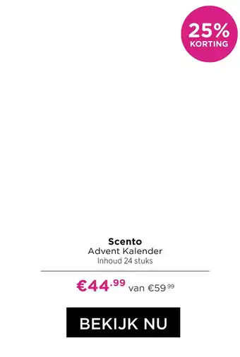 ICI Paris XL Scento Advent Kalender Inhoud 24 stuks aanbieding