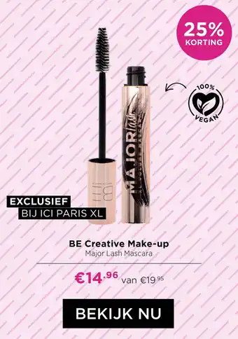 ICI Paris XL BE Creative Make-up Major Lash Mascara aanbieding