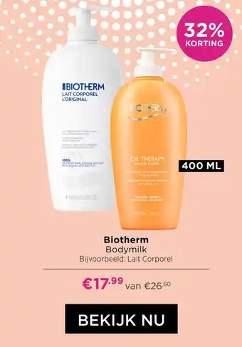 ICI Paris XL Biotherm Bodymilk aanbieding