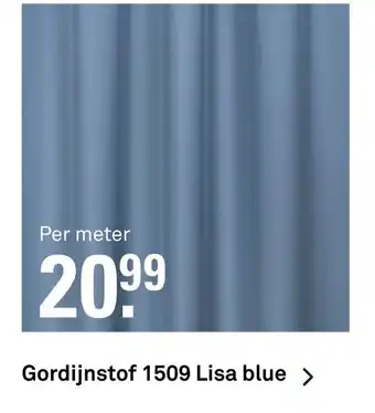 Karwei Gordijnstof 1509 Lisa blue aanbieding