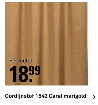 Karwei Gordijnstof 1542 Carel marigold aanbieding