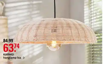Karwei KARWEI hanglamp Isa aanbieding