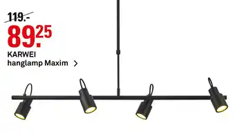 Karwei KARWEI hanglamp Maxim aanbieding