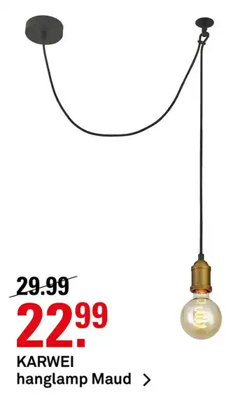 Karwei KARWEI hanglamp Maud aanbieding