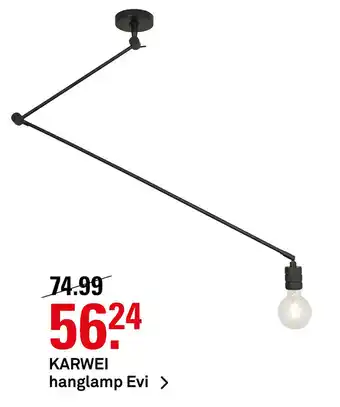 Karwei KARWEI hanglamp Evi aanbieding