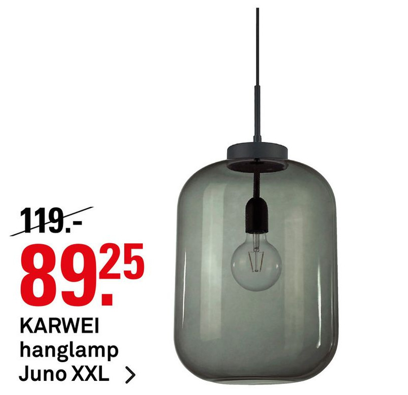 KARWEI hanglamp Juno XXL aanbieding bij Karwei