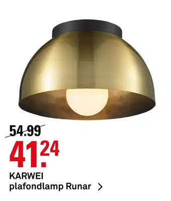 Karwei KARWEI plafondlamp Runar aanbieding