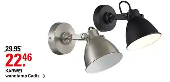 Karwei KARWEI wandlamp Cadiz aanbieding