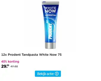 Plein.nl 12x Prodent Tandpasta White Now 75 aanbieding