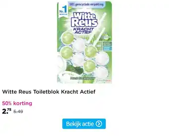 Plein.nl Witte Reus Toiletblok Kracht Actief aanbieding