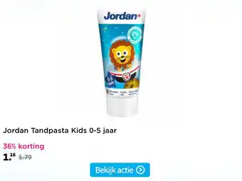 Plein.nl Jordan Tandpasta Kids 0-5 jaar aanbieding