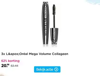Plein.nl 3x L'Oréal Mega Volume Collageen aanbieding