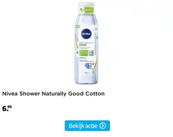 Plein.nl Nivea Shower Naturally Good Cotton aanbieding