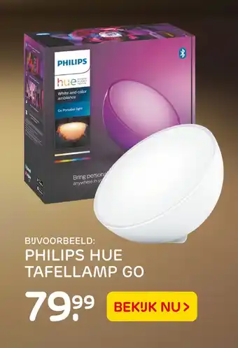 Praxis Philips Hue Tafellamp Go aanbieding