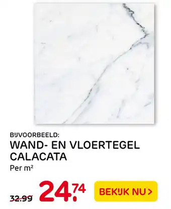 Praxis Wand- En Vloertegel Calacata aanbieding