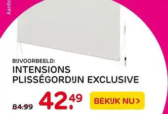Praxis Intensions Plisségordijn Exclusive aanbieding