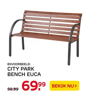 Praxis City Park Bench Euca aanbieding