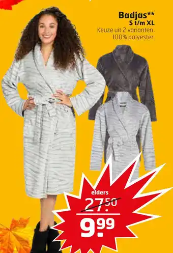 Trekpleister Badjas** St/m XL aanbieding