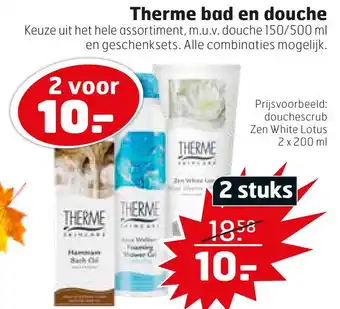 Trekpleister Therme bad en douche aanbieding