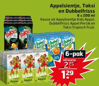 Trekpleister Appelsientje, Taksi en Dubbelfrisss aanbieding