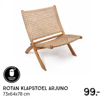 Xenos Rotan klapstoel arjuno aanbieding