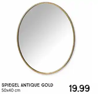 Xenos Spiegel antique gold aanbieding