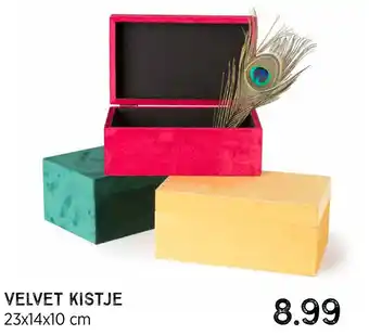 Xenos Velvet kistje aanbieding