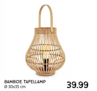 Xenos Bamboe tafellamp aanbieding