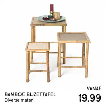 Xenos Bamboe bijzettafel aanbieding