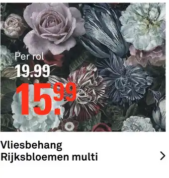 Karwei Vliesbehang Rijksbloemen multi aanbieding