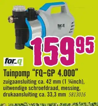 Hornbach Tuinpomp "fq-gp 4.000' aanbieding