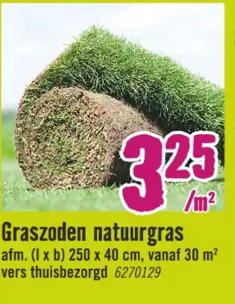 Hornbach Graszoden natuurgras aanbieding