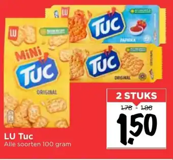 Vomar Voordeelmarkt LU Tuc 2*100g aanbieding