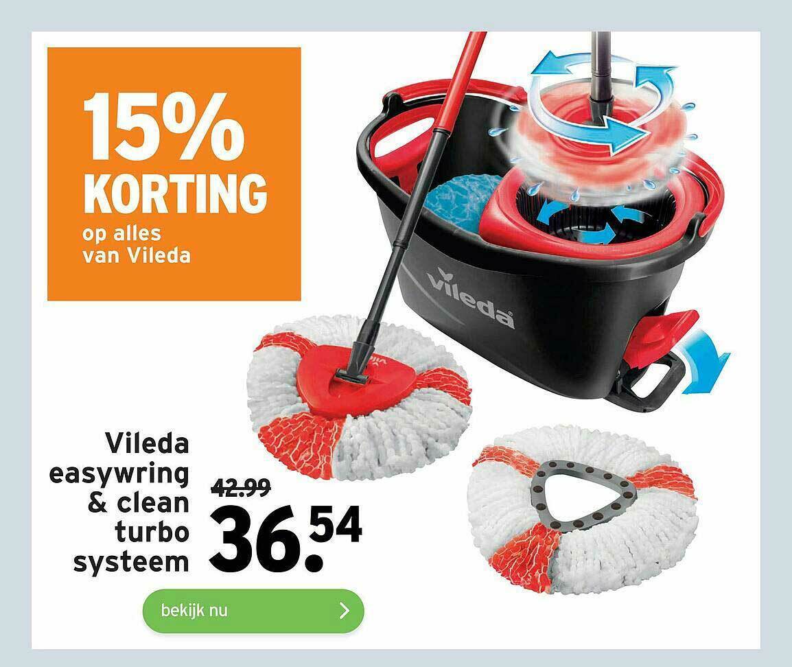 Vileda easywring & clean turbo systeem aanbieding bij GAMMA