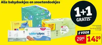 Kruidvat Alle babydoekjes en snoetendoekjes aanbieding