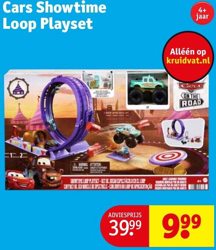 Cars Showtime Loop Playset aanbieding bij Kruidvat