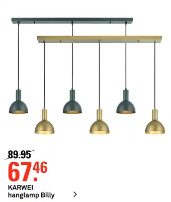 Karwei KARWEI hanglamp Billy aanbieding