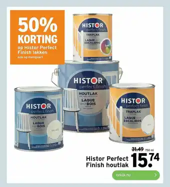 GAMMA Histro perfect finish houtlak  750 ml aanbieding