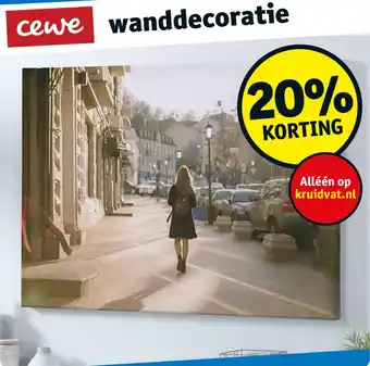 Kruidvat cewe wanddecoratie aanbieding