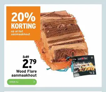 GAMMA Wood flare aanmaakhout aanbieding