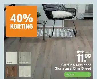 GAMMA Laminaat signature xtra breed aanbieding