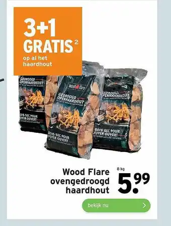 GAMMA Wood Flare ovengedroogd haardhout 8 kg aanbieding