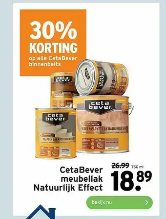 GAMMA CetaBever meubellak natuurlijk effect  750 ml aanbieding